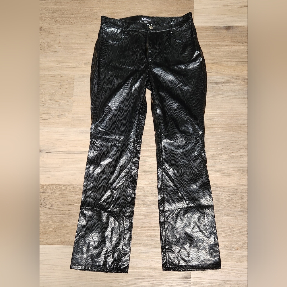 Vintage 90's Women's Dollhouse Faux Leather Pants  sz M (BIN C)